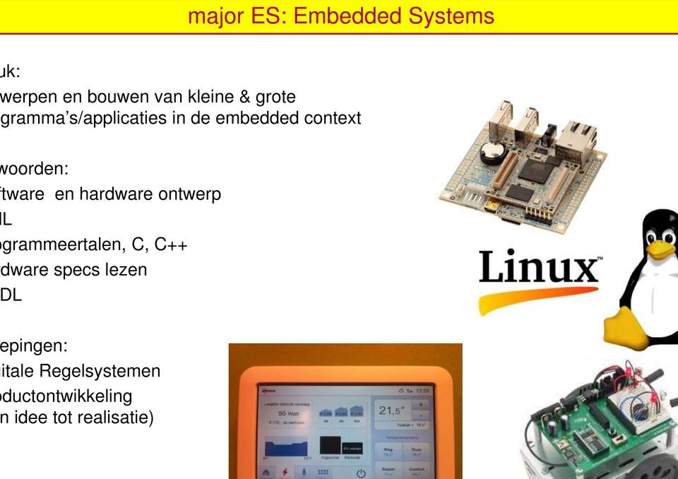 tware en hardware ontwerp L grammeertalen, C, C++ dware specs