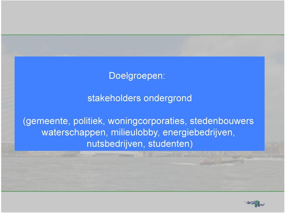 stedenbouwers waterschappen,