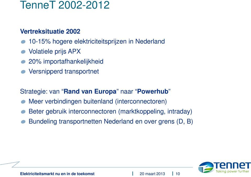 van Europa naar Powerhub Meer verbindingen buitenland (interconnectoren) Beter gebruik