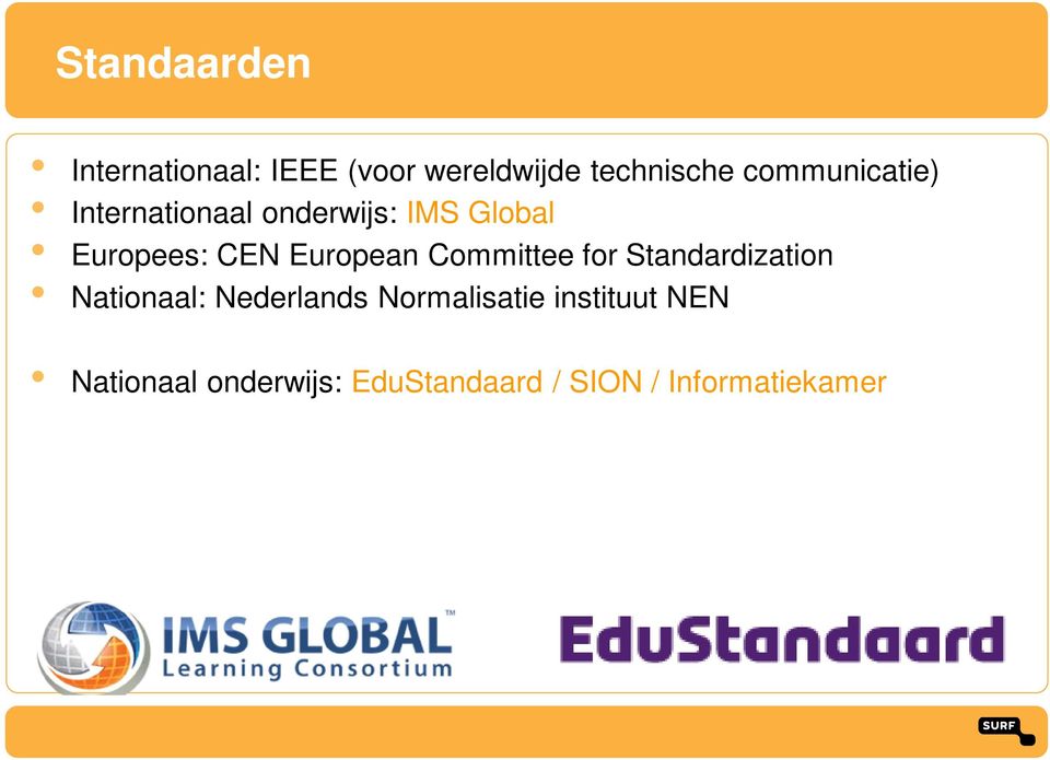 European Committee for Standardization Nationaal: Nederlands