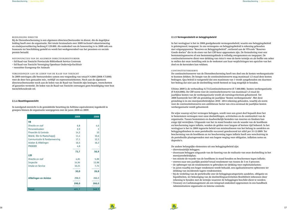 Als onderdeel van de honorering is in 2009 ook een leaseauto ter beschikking gesteld en wordt het werkgeversdeel van het pensioen en sociale premie betaald.