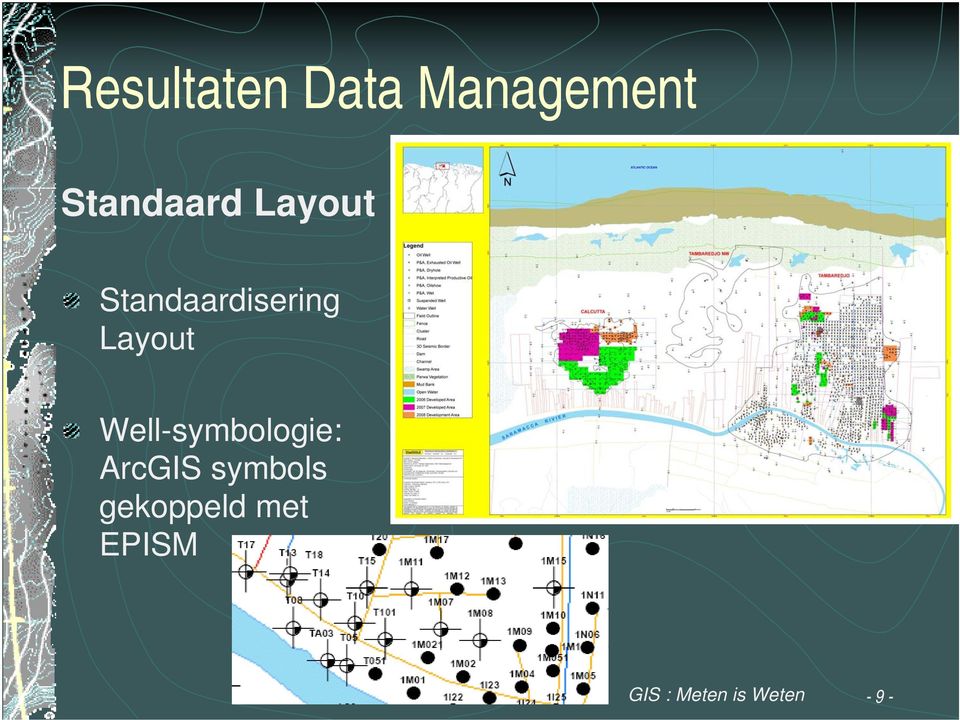 Layout Well-symbologie: ArcGIS