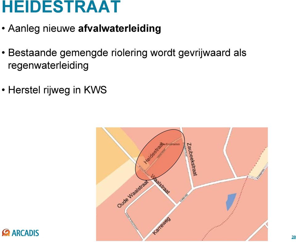 Bestaande gemengde riolering wordt