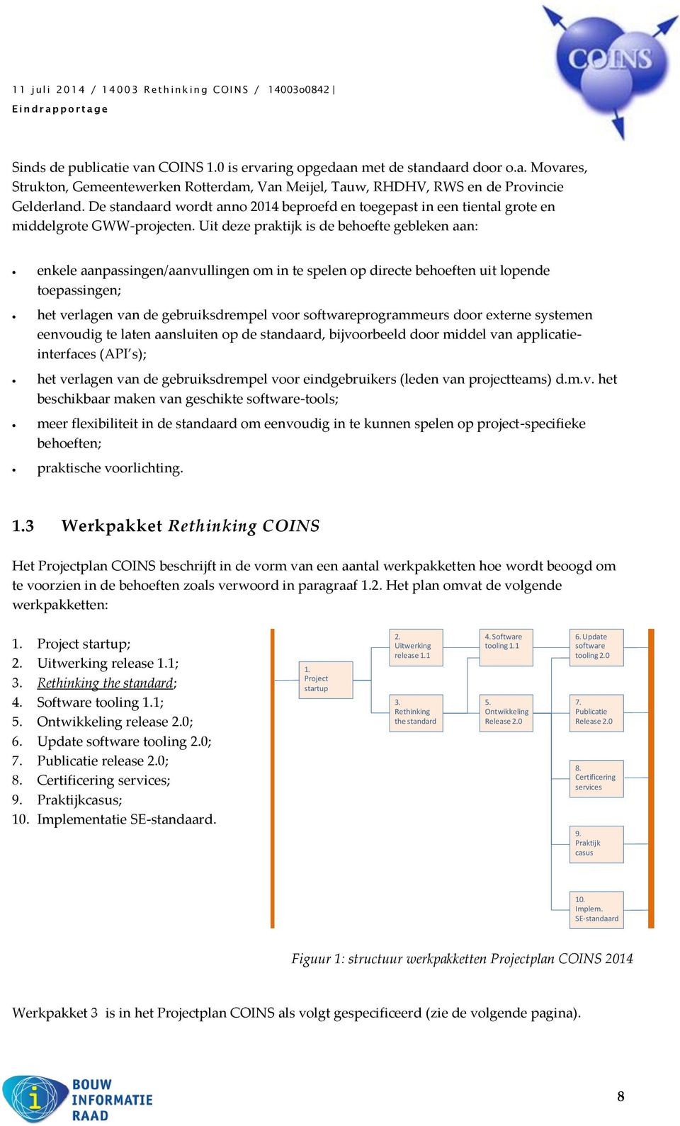 Uit deze praktijk is de behoefte gebleken aan: enkele aanpassingen/aanvullingen om in te spelen op directe behoeften uit lopende toepassingen; het verlagen van de gebruiksdrempel voor