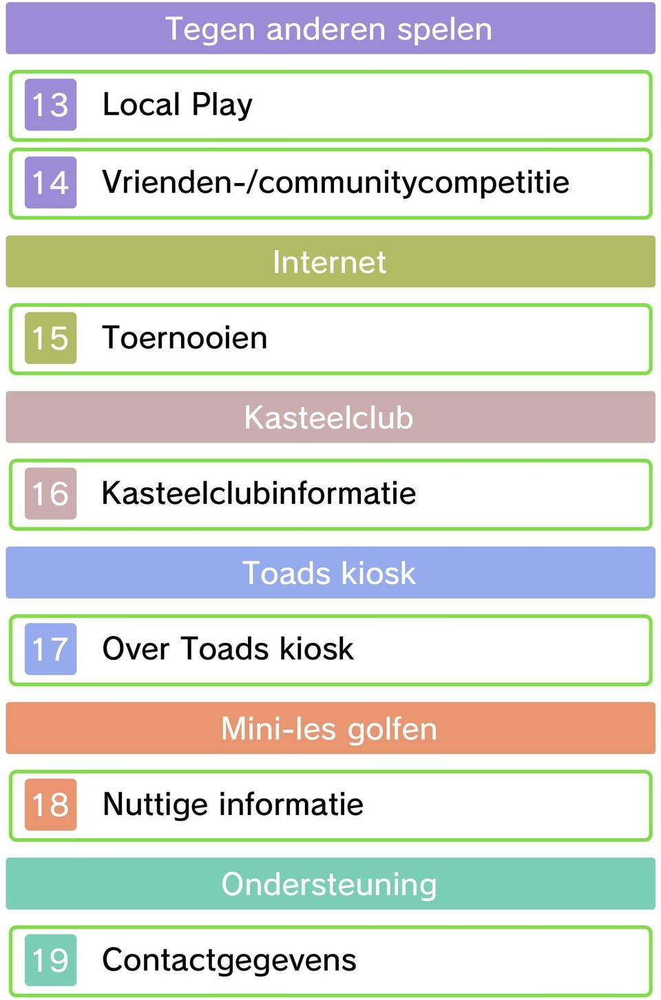 Kasteelclub 16 Kasteelclubinformatie Toads kiosk 17 Over