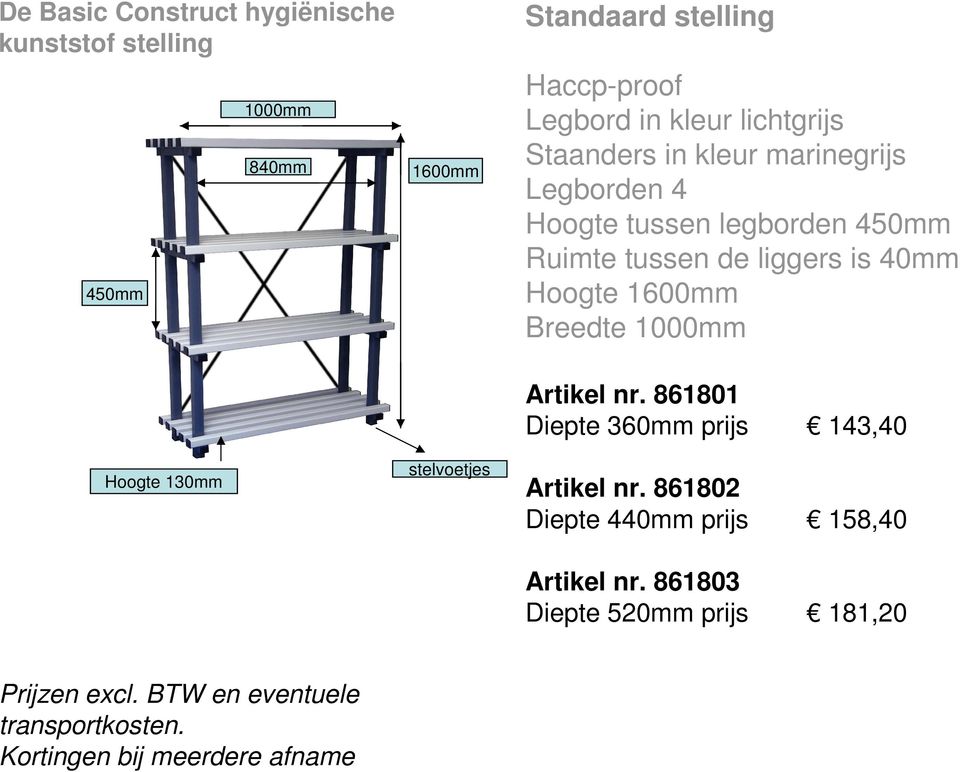 Hoogte 1600mm Breedte 1000mm Artikel nr.