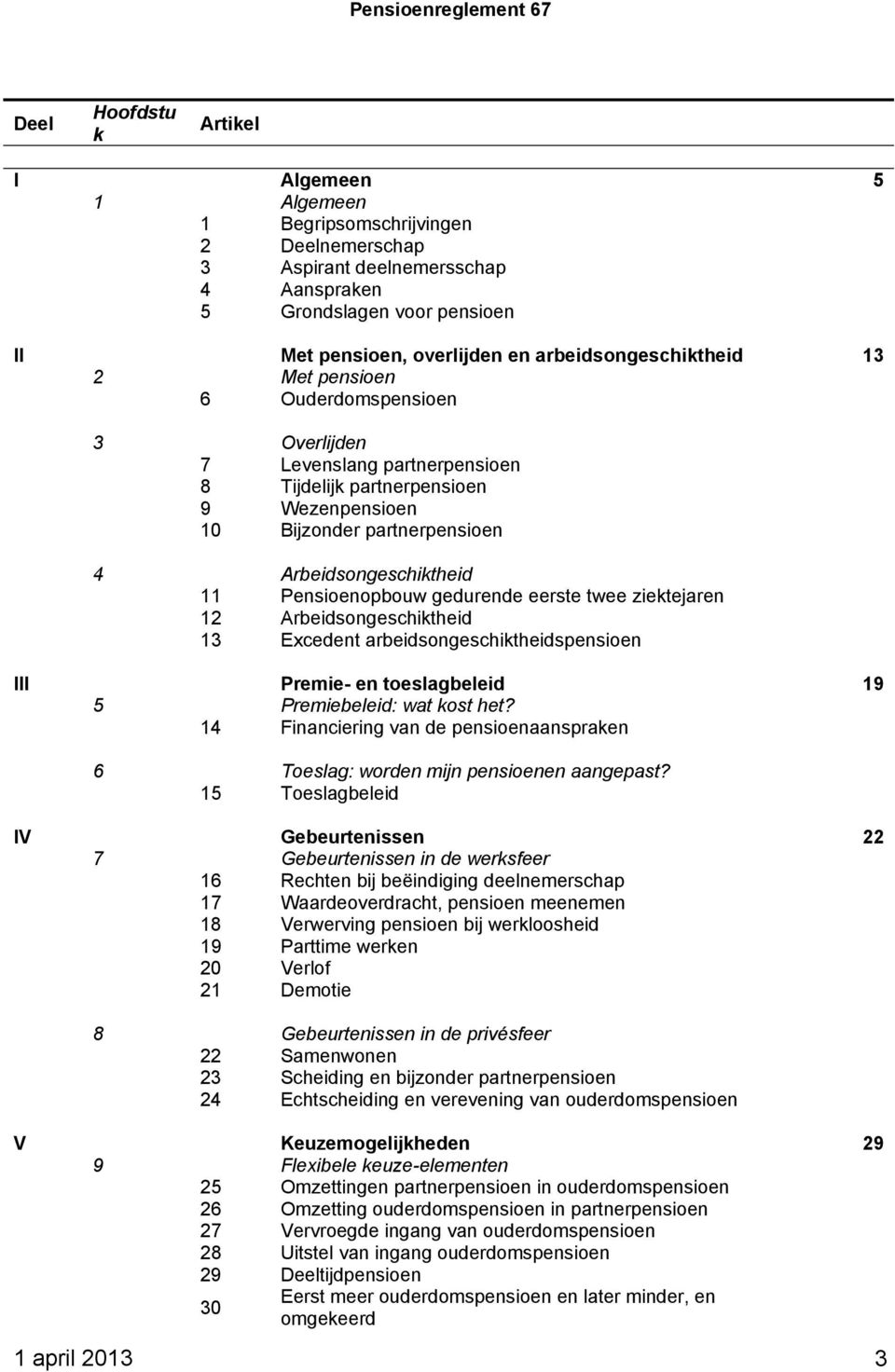 11 Pensioenopbouw gedurende eerste twee ziektejaren 12 Arbeidsongeschiktheid 13 Excedent arbeidsongeschiktheidspensioen III Premie- en toeslagbeleid 19 5 Premiebeleid: wat kost het?