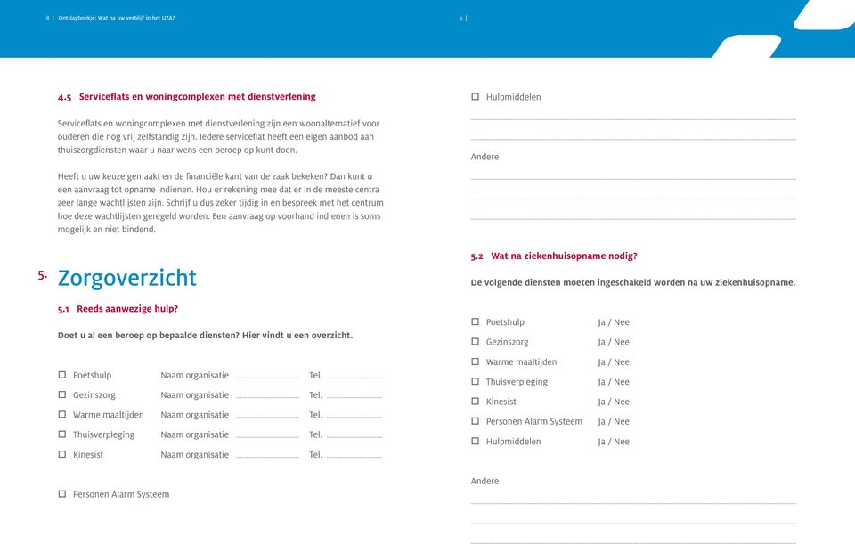 Iedere serviceflat heeft een eigen aanbod aan thuiszorgdiensten waar u naar wens een beroep op kunt doen. Heeft u uw keuze gemaakt en de financiële kant van de zaak bekeken?