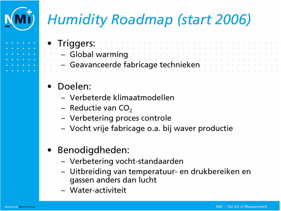 controle Vocht vrije fab