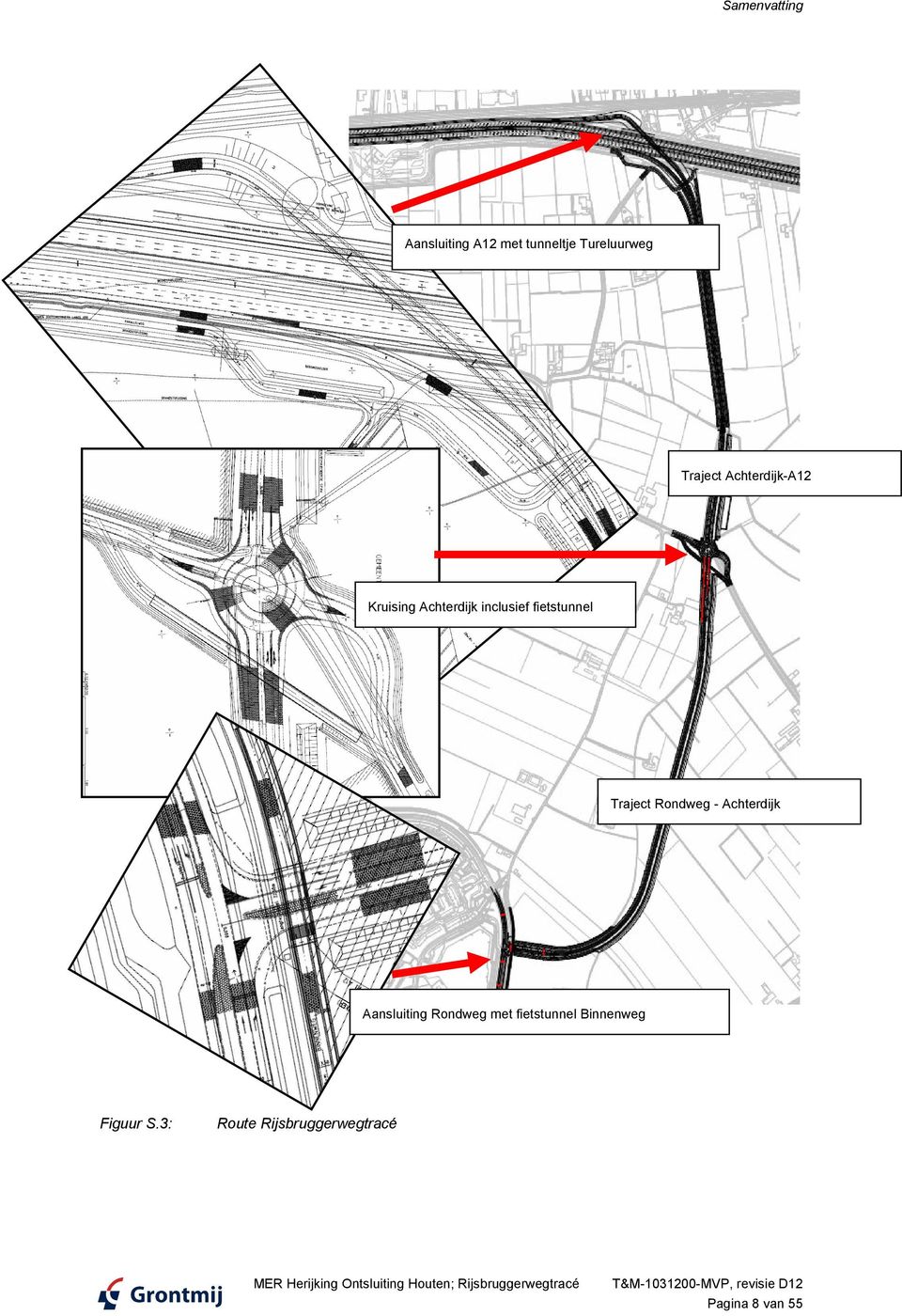 Rondweg met fietstunnel Binnenweg Figuur S.