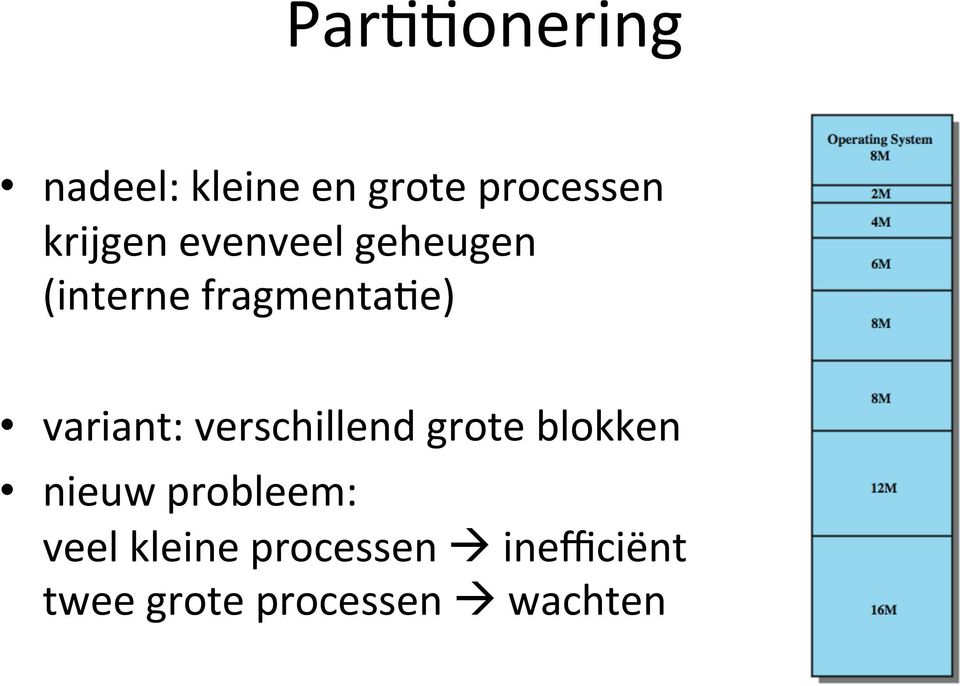 variant: verschillend grote blokken nieuw probleem: