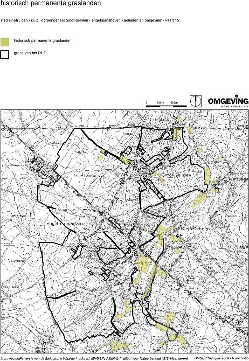 'dorpengeheel groot-gelmen - engelmanshoven - gelinden en omgeving' - kaart 15 rmanente
