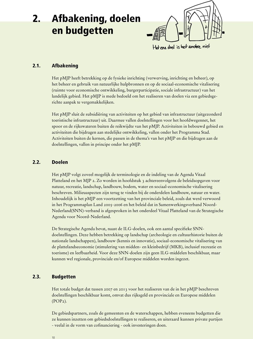 (ruimte voor economische ontwikkeling, burgerparticipatie, sociale infrastructuur) van het landelijk gebied.