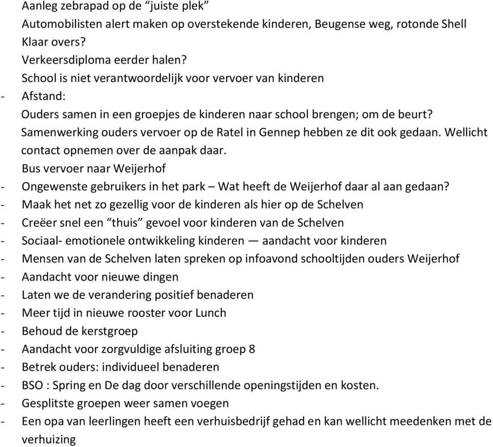 Samenwerking ouders vervoer op de Ratel in Gennep hebben ze dit ook gedaan. Wellicht contact opnemen over de aanpak daar.