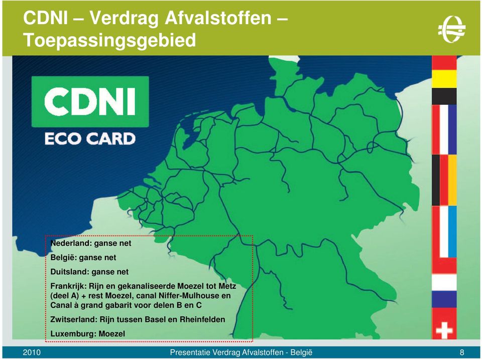 Niffer-Mulhouse en Canal à grand gabarit voor delen B en C Zwitserland: Rijn