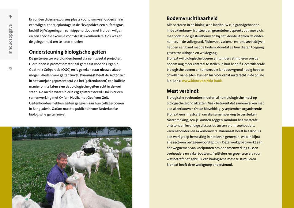 Hierbinnen is promotiemateriaal gemaakt voor de Organic Goatmilk Coöperatie (OGC) en is gekeken naar nieuwe afzetmogelijkheden voor geitenzuivel.