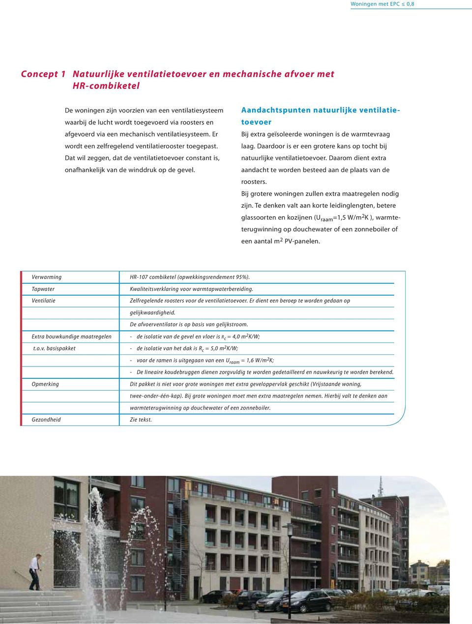 Dat wil zeggen, dat de ventilatietoevoer constant is, onafhankelijk van de winddruk op de gevel. Aandachtspunten natuurlijke ventilatietoevoer Bij extra geïsoleerde woningen is de warmtevraag laag.