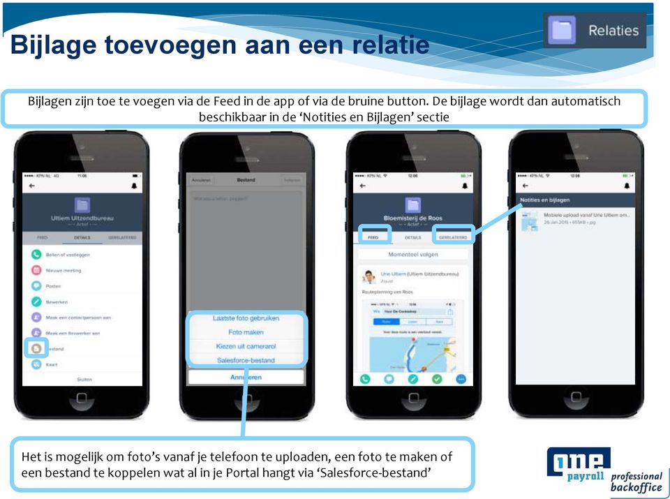 De bijlage wordt dan automatisch beschikbaar in de Notities en Bijlagen sectie Het