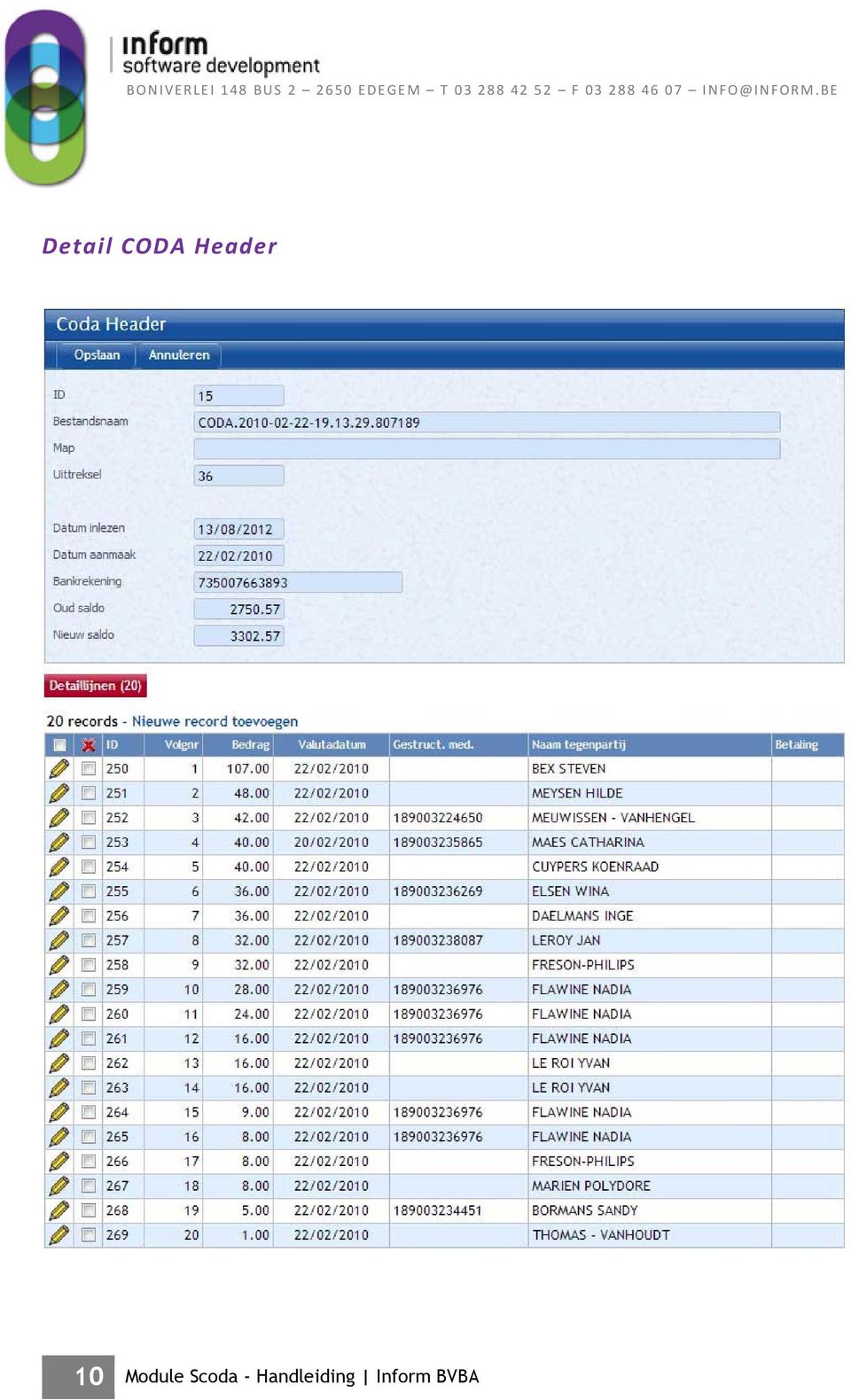 Module Scoda -