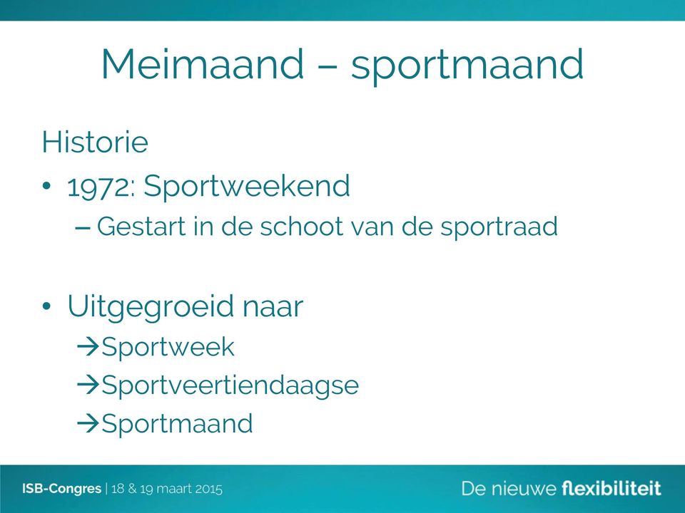 van de sportraad Uitgegroeid naar