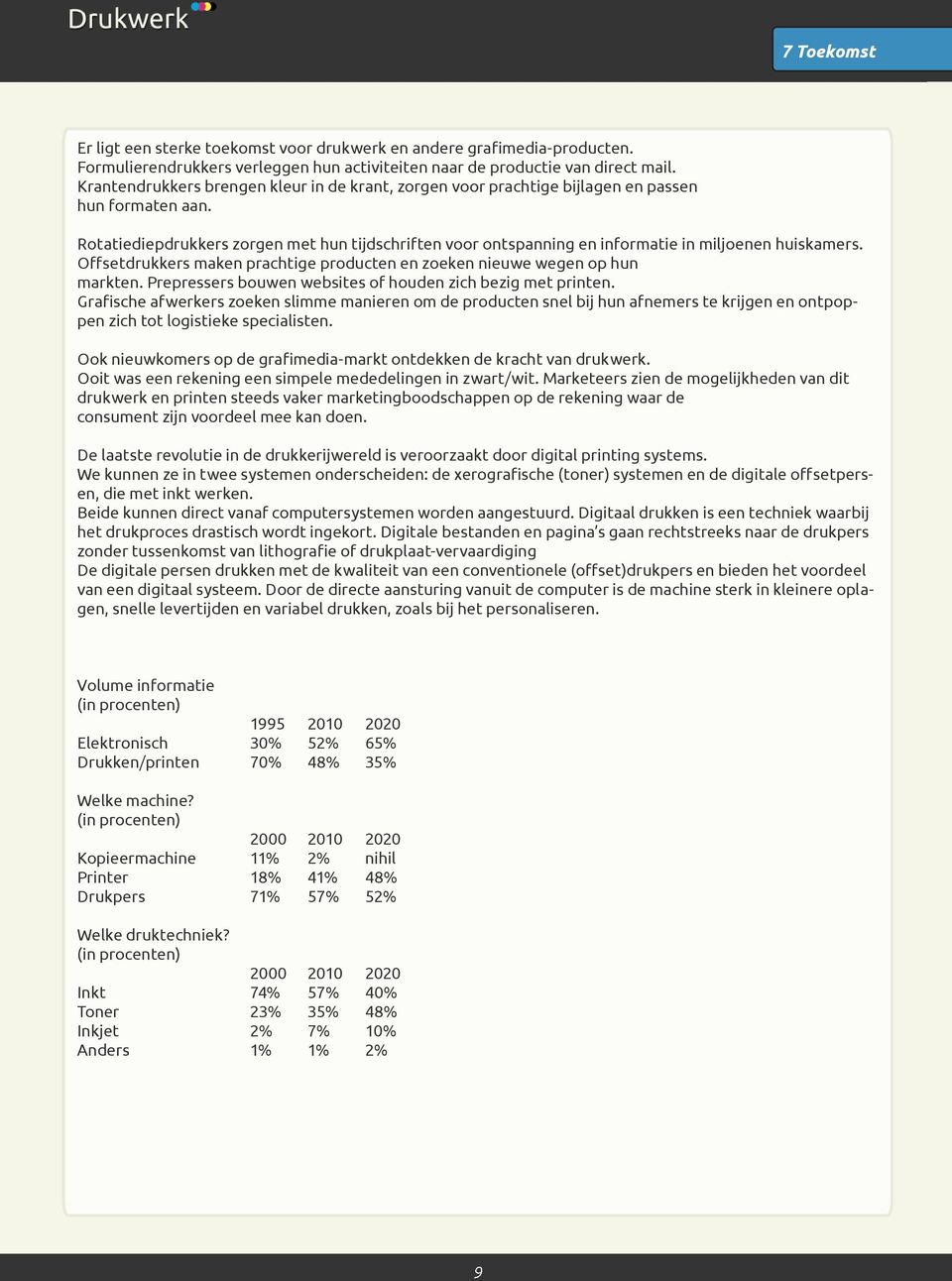 Rotatiediepdrukkers zorgen met hun tijdschriften voor ontspanning en informatie in miljoenen huiskamers. Offsetdrukkers maken prachtige producten en zoeken nieuwe wegen op hun markten.