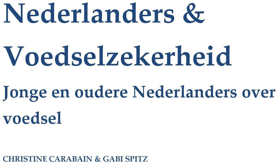 oudere Nederlanders over