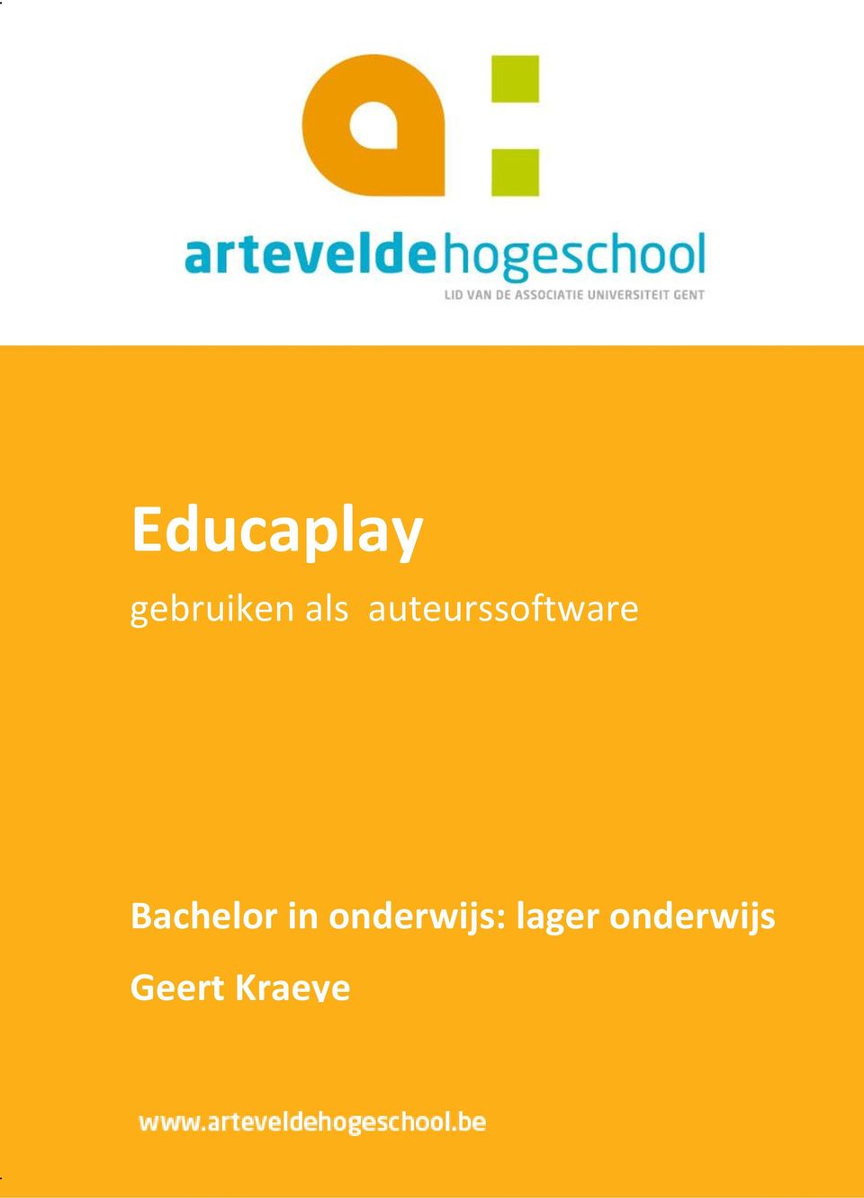 Geert Kraeye Handleiding EducaPlay