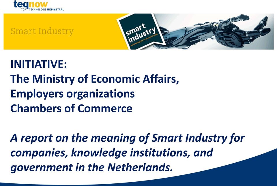 report on the meaning of Smart Industry for