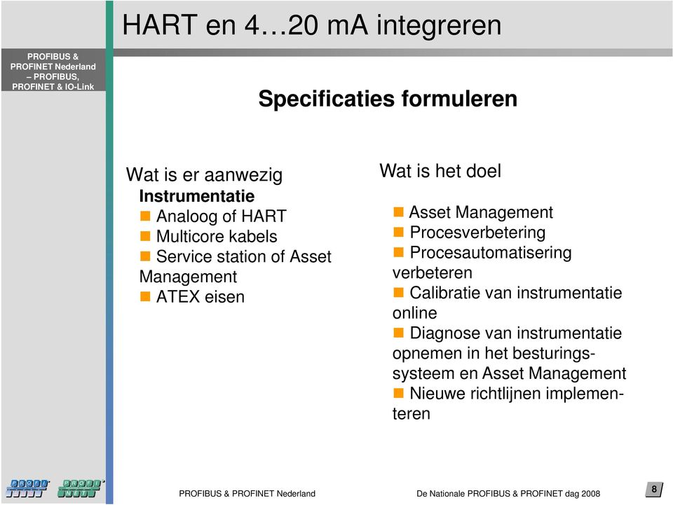 Procesautomatisering verbeteren Calibratie van instrumentatie online Diagnose van instrumentatie