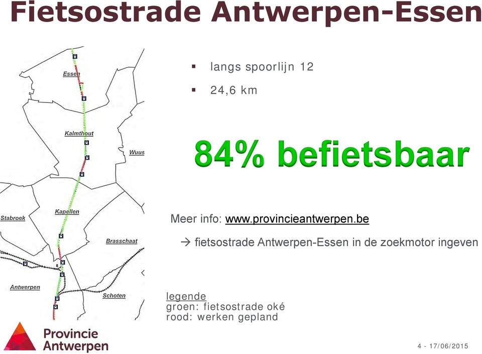 be fietsostrade Antwerpen-Essen in de zoekmotor ingeven