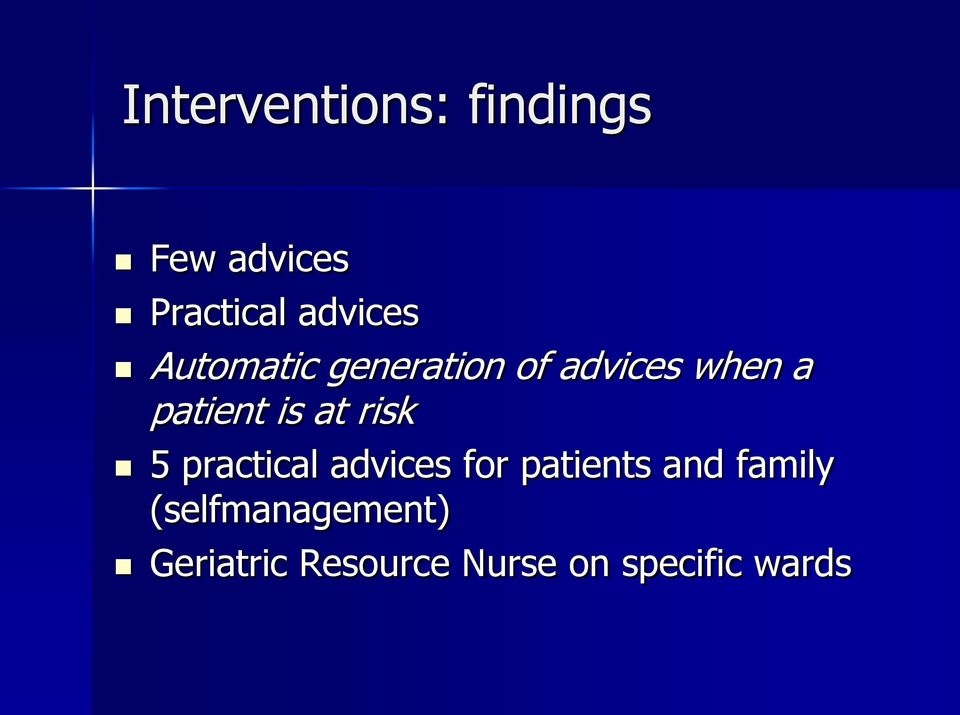 risk 5 practical advices for patients and family