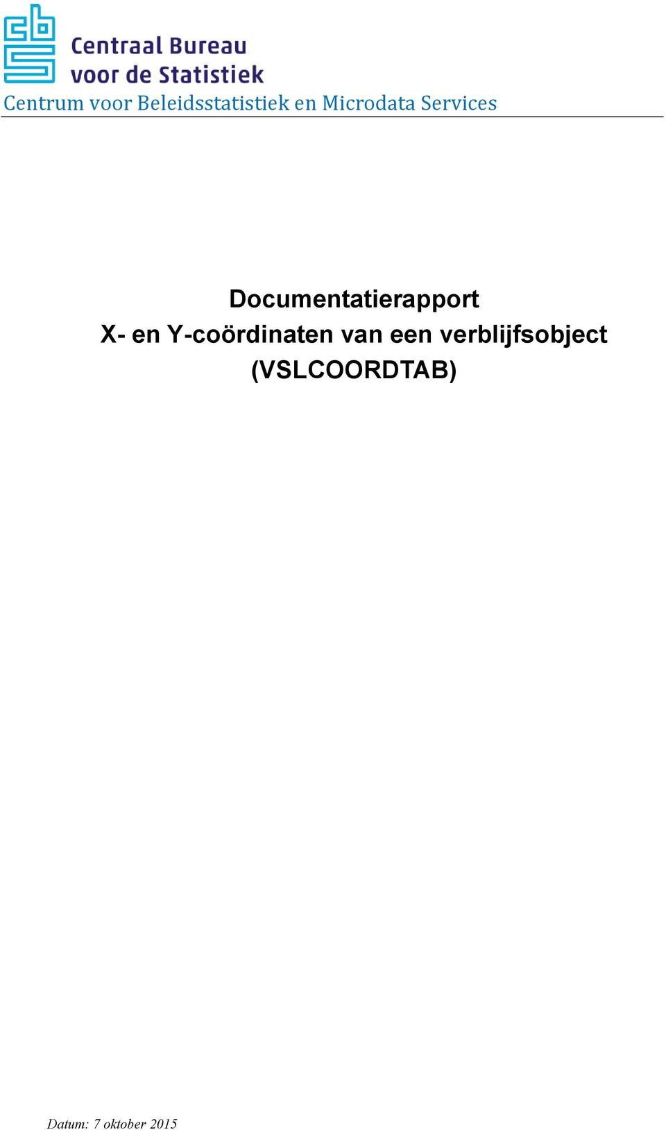 Documentatierapport X- en