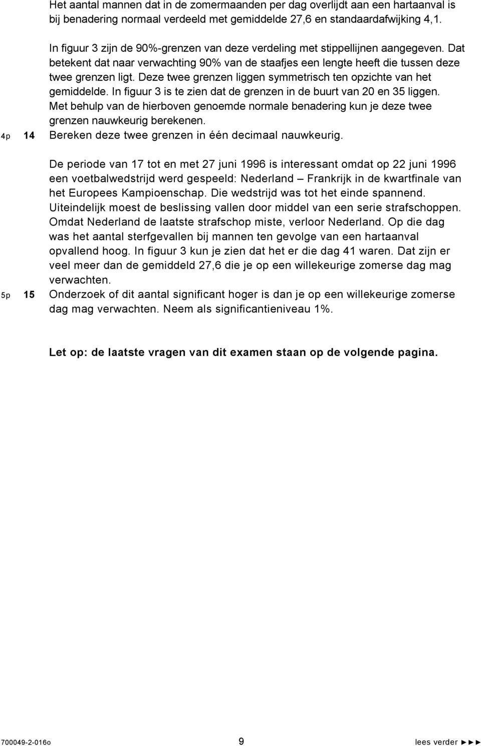 Deze twee grenzen liggen symmetrisch ten opzichte van het gemiddelde. In figuur 3 is te zien dat de grenzen in de buurt van 20 en 35 liggen.