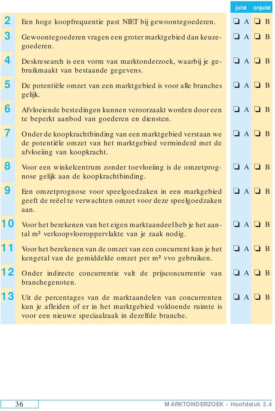 6 Afvloeiende bestedingen kunnen veroorzaakt worden door een te beperkt aanbod van goederen en diensten.