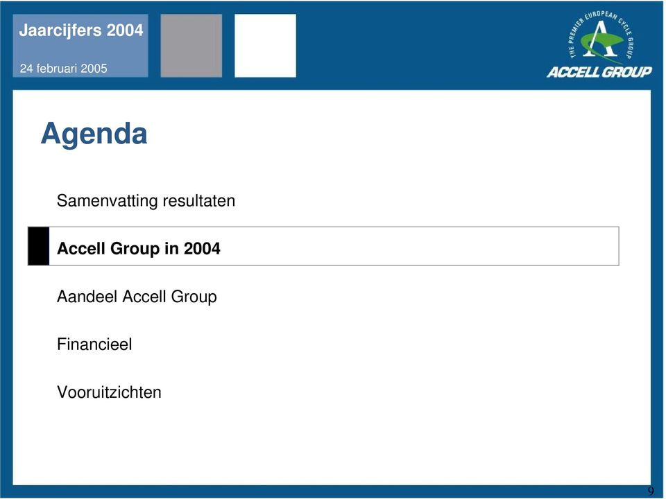 in 2004 Aandeel Accell