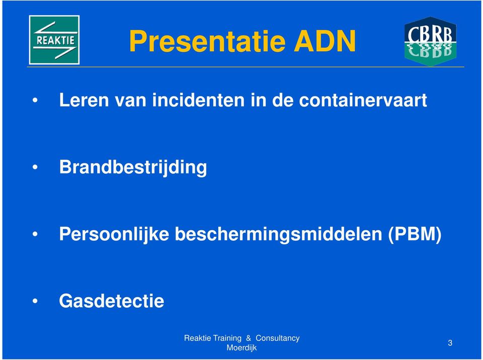 Brandbestrijding Persoonlijke