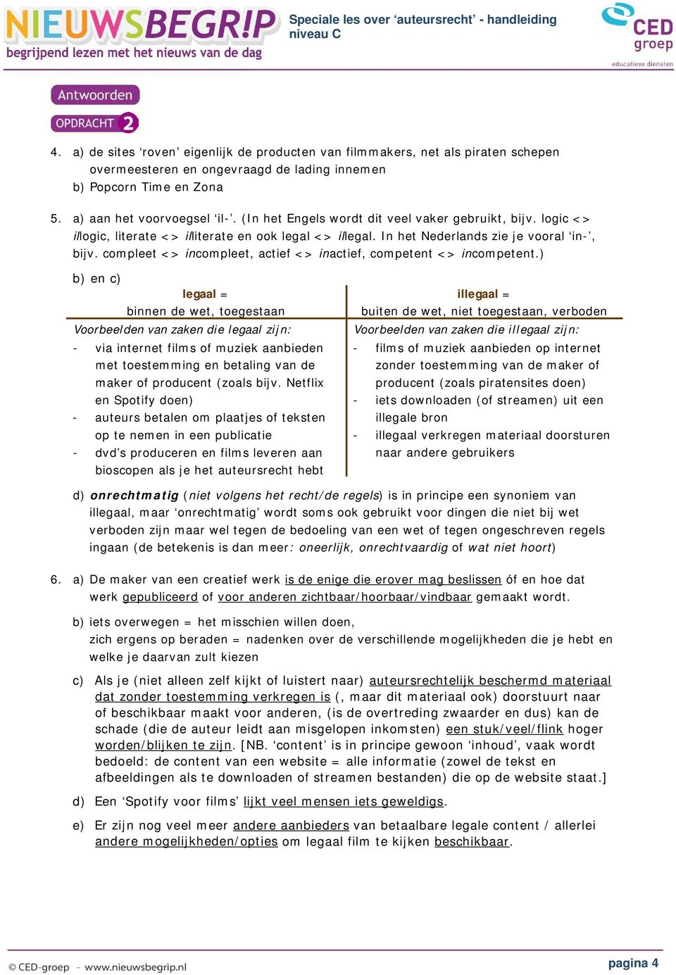 (In het Engels wordt dit veel vaker gebruikt, bijv. logic <> illogic, literate <> illiterate en ook legal <> illegal. In het Nederlands zie je vooral in-, bijv.