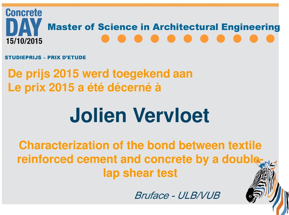 Jolien Vervloet Characterization of the bond between textile