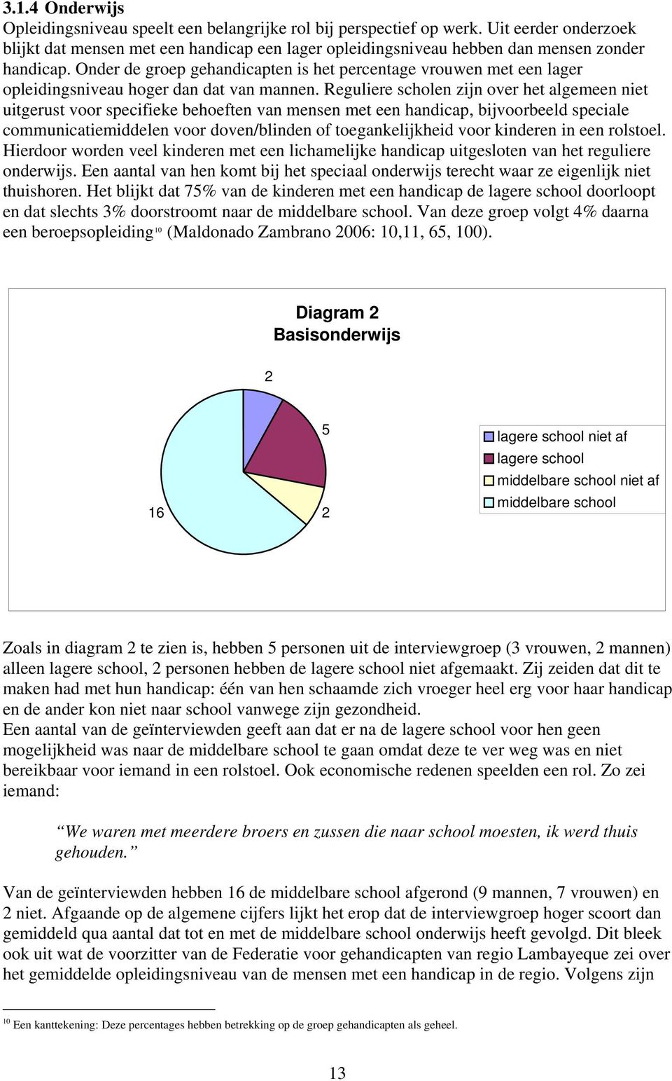 Onder de groep gehandicapten is het percentage vrouwen met een lager opleidingsniveau hoger dan dat van mannen.