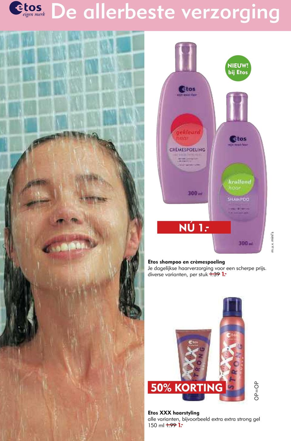 mini s Etos shampoo en crèmespoeling Je dagelijkse haarverzorging