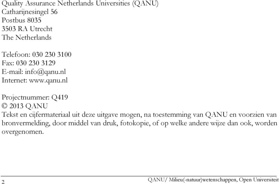 nl Internet: www.qanu.