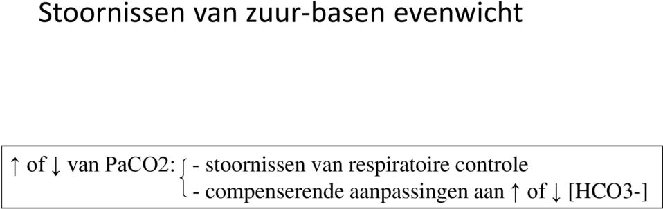 stoornissen van respiratoire