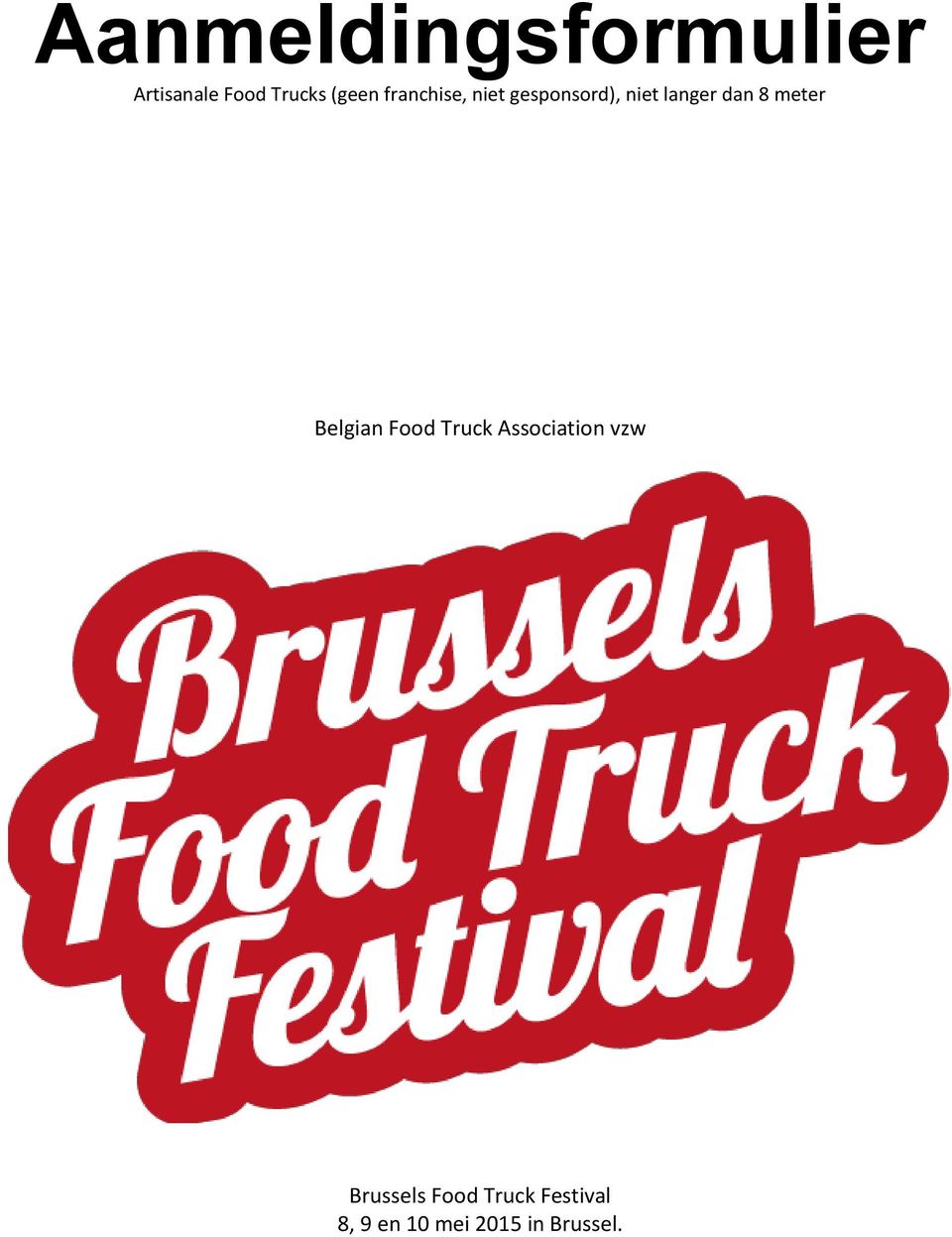 meter Belgian Food Truck Association vzw Brussels