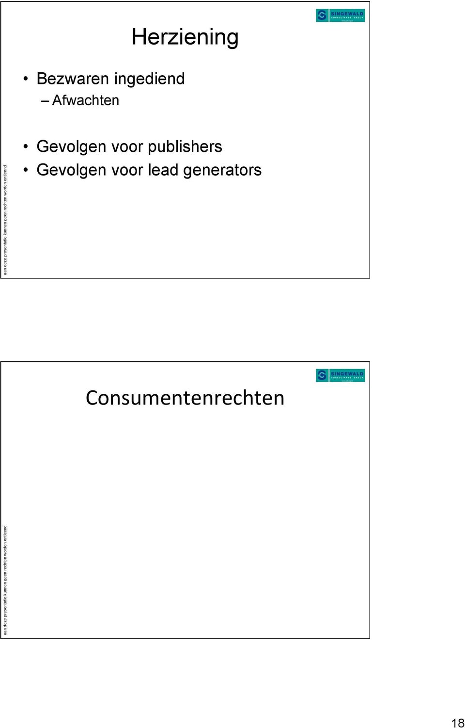 publishers Gevolgen voor