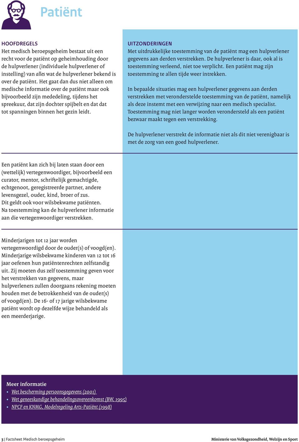 Het gaat dan dus niet alleen om medische informatie over de patiënt maar ook bijvoorbeeld zijn mededeling, tijdens het spreekuur, dat zijn dochter spijbelt en dat dat tot spanningen binnen het gezin