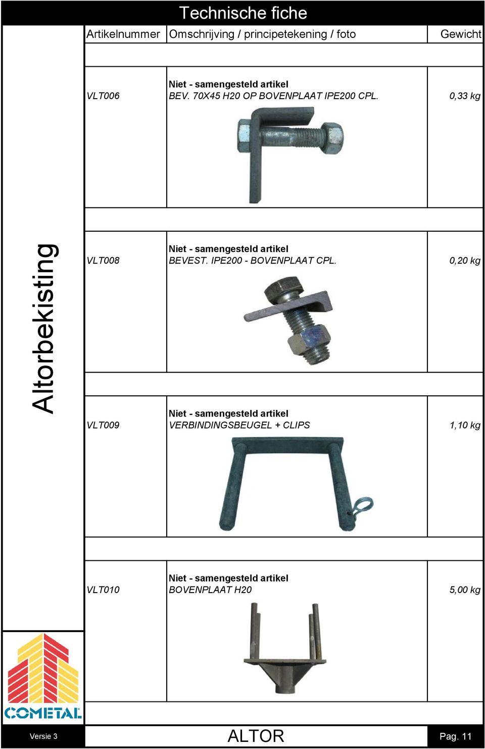 0,33 kg VLT008 BEVEST.