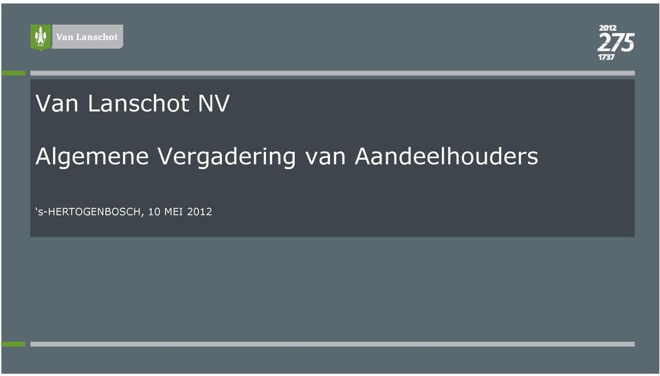 van Aandeelhouders