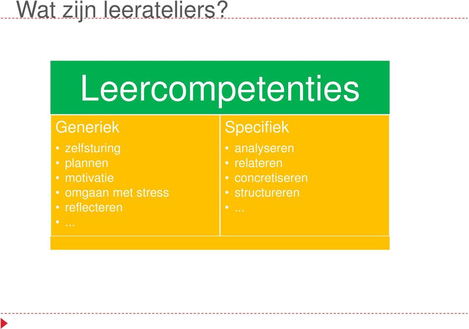 analyseren zelfsturing plannen motivatie omgaan