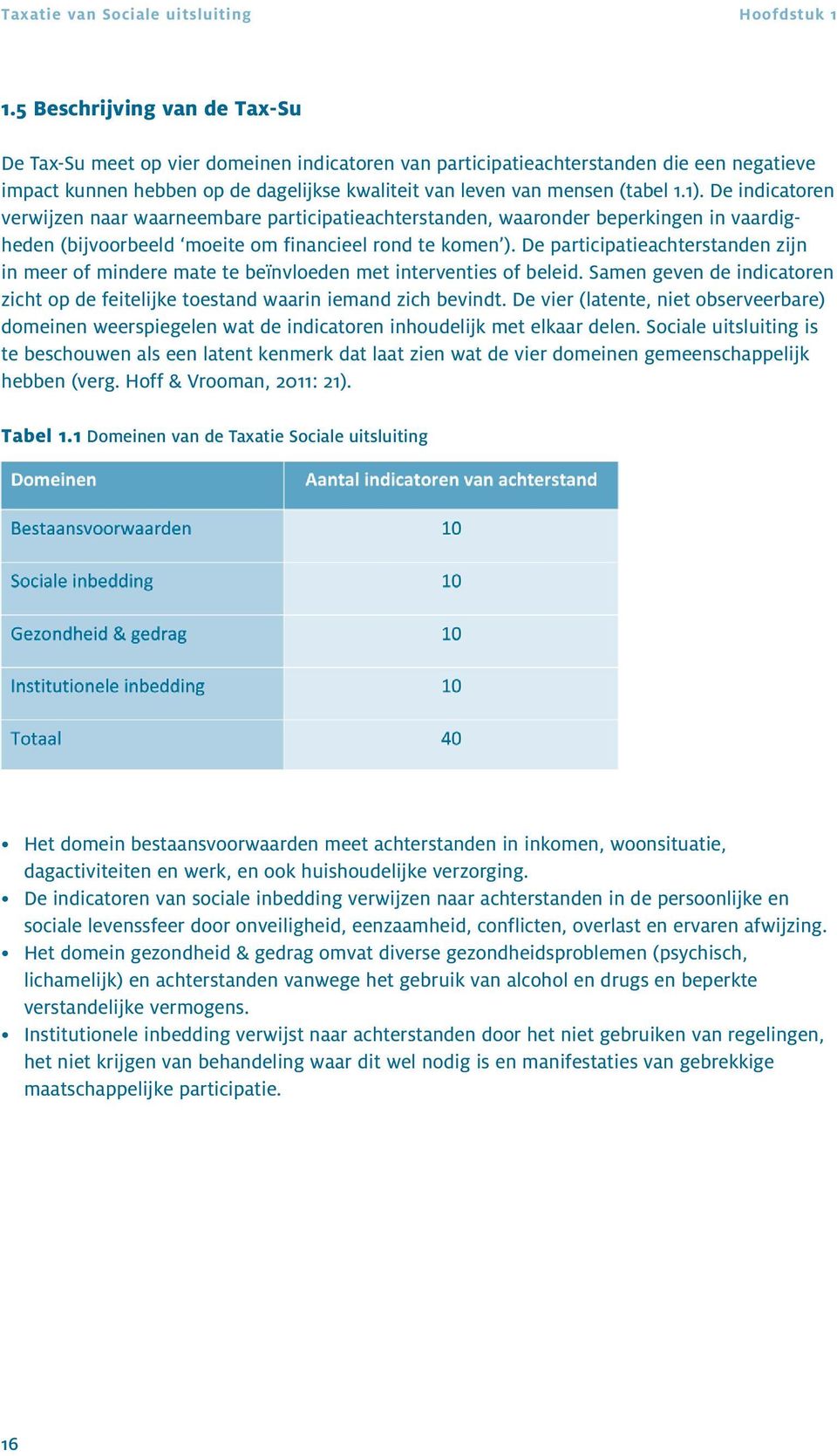 1). De indicatoren verwijzen naar waarneembare participatieachterstanden, waaronder beperkingen in vaardigheden (bijvoorbeeld moeite om financieel rond te komen ).