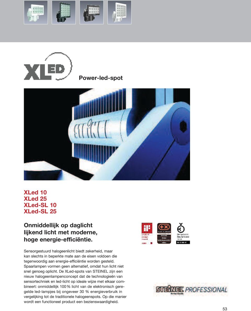 energie-efficiëntie worden gesteld. Spaarlampen vormen geen alternatief, omdat hun licht niet snel genoeg oplicht.